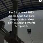BRIN Pasuruan berhenti beroperasi