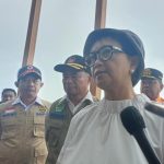 Menteri Luar Negeri (Menlu) Retno Marsudi saat berada di Lanud Halim Perdanakusuma, Jakarta (21/2/2023).