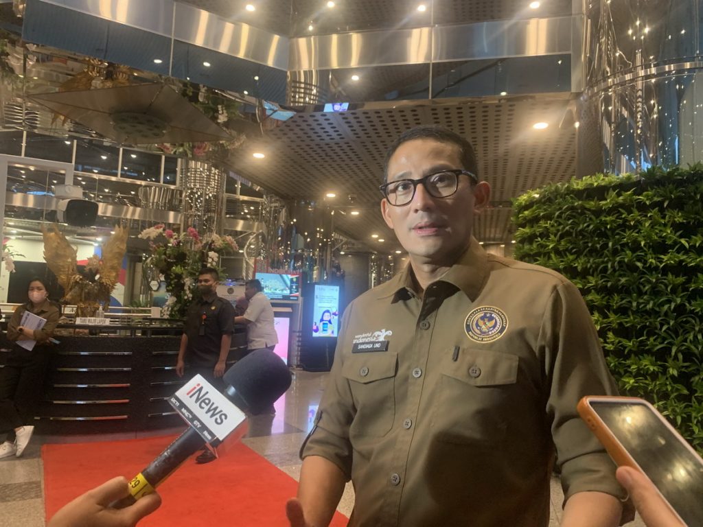 Menteri Pariwisata dan Ekonomi Kreatif (Menparekraf) Sandiaga Salahuddin Uno