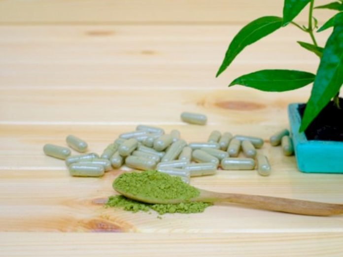 ilustrasi suplemen teh hijau