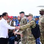 Presiden Jokowi Saksikan Penyerahan Pesawat Super Hercules TNI AU.