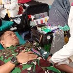 Semarakan HUT TNI AU ke-77, Lanud Muljono Gelar Kegiatan Donor Darah