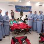 Semarakan HUT TNI AU ke-77, Lanud Muljono Gelar Kegiatan Donor Darah