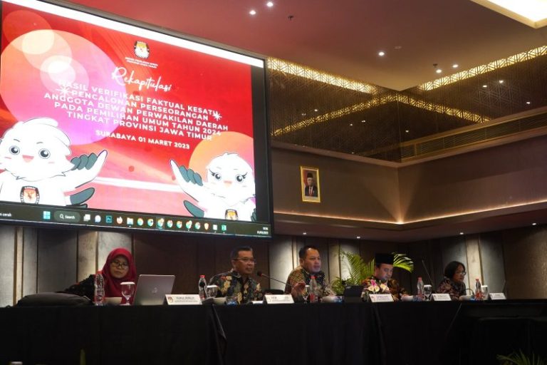 KPU Jatim Verifikasi Faktual 6 dari 20 Bacalon Anggota DPD