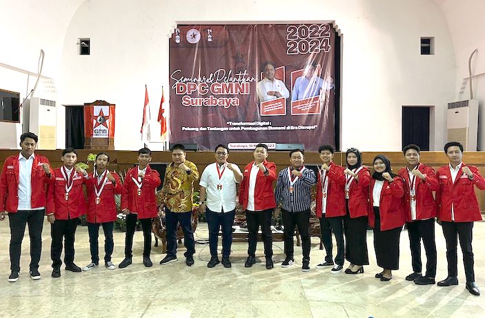 Prima Dwi Dzaldi dilantik Sebagai Ketua GMNI Surabaya 2022-2024
