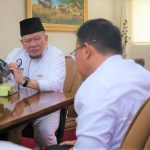 Ketua DPD RI, AA LaNyalla Mahmud Mattalitti, kunjungi Kantor Bulog Jatim, Selasa (28/3/2023).