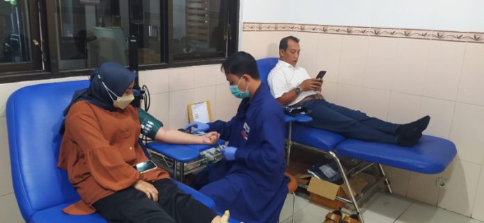 Kegiatan Donor darah PMI Kota Mojokerto. Foto : Humas PMI Kota Mojokerto