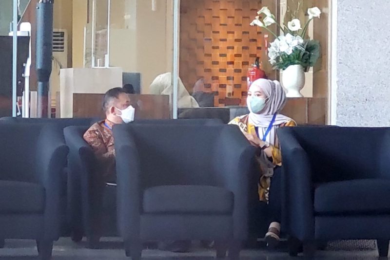 Kepala Badan Pertanahan Nasional (BPN) Jakarta Timur Sudarman Harjasaputra penuhi panggilan KPK untuk mengklarifikasi laporan harta kekayaannya di Gedung Merah Putih KPK (21/3/2023).