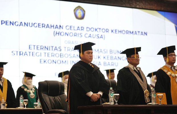 Erick Thohir Raih Gelar Doktor Honoris Causa dari Universitas Brawijaya
