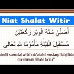 Bacaan Niat Shalat Witir, Tata Cara serta Manfaatnya