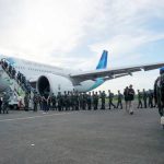Garuda Indonesia Terbangkan 2.115 Pasukan Perdamaian Indonesia ke Lebanon dan Kongo