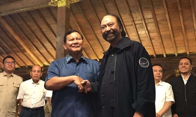 Surya Paloh Bertemu Prabowo Subianto
