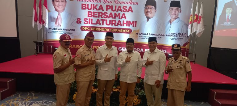 Gerindra Surabaya Rapatkan Barisan, Siap Menangkan Prabowo Subianto di Pilpres 2024