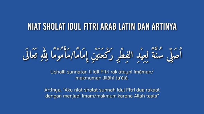 Bacaan Niat Sholat Idul Fitri