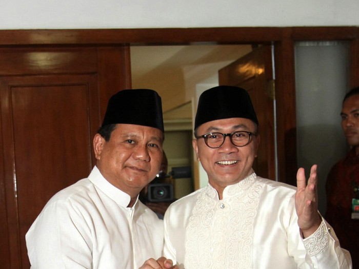 Zulkifli Hasan dan Prabowo Subianto