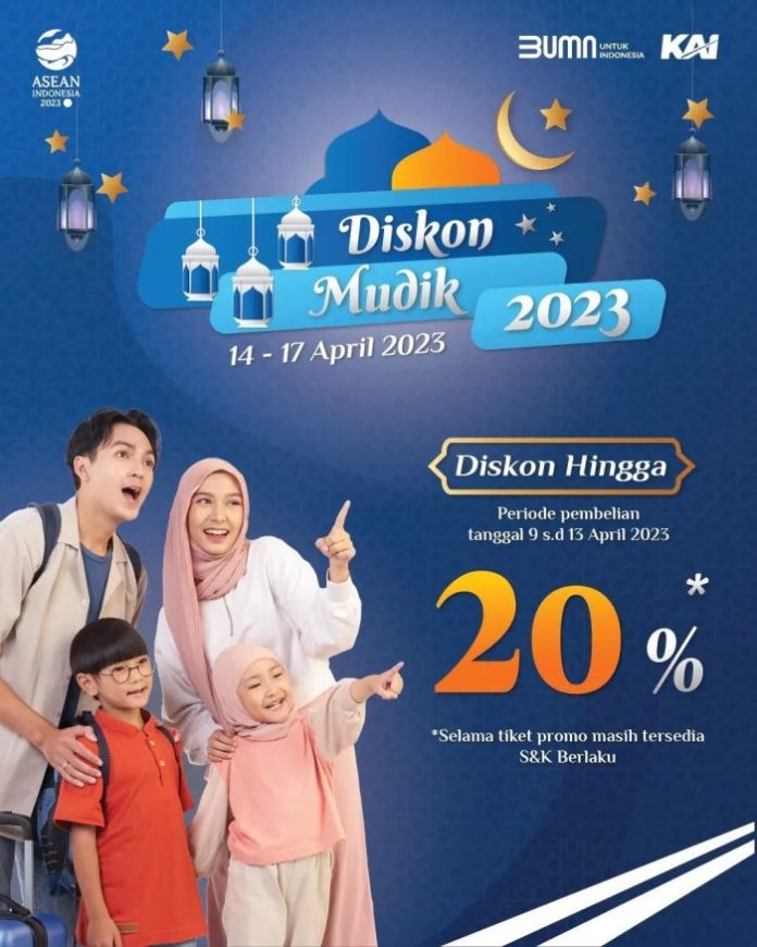 KAI Daop 8 Berikan Diskon Tiket Hingga 20 Persen untuk Keberangkatan 14-17 April