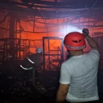 kampung coklat kebakaran