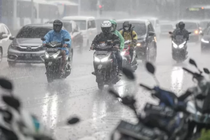 ilustrasi hujan lebat