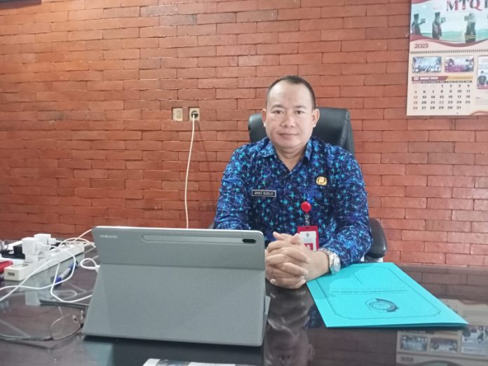 Kepala Dinas Dukcapil Kabupaten Mojokerto Amat Susilo. Foto : Fio Atmaja