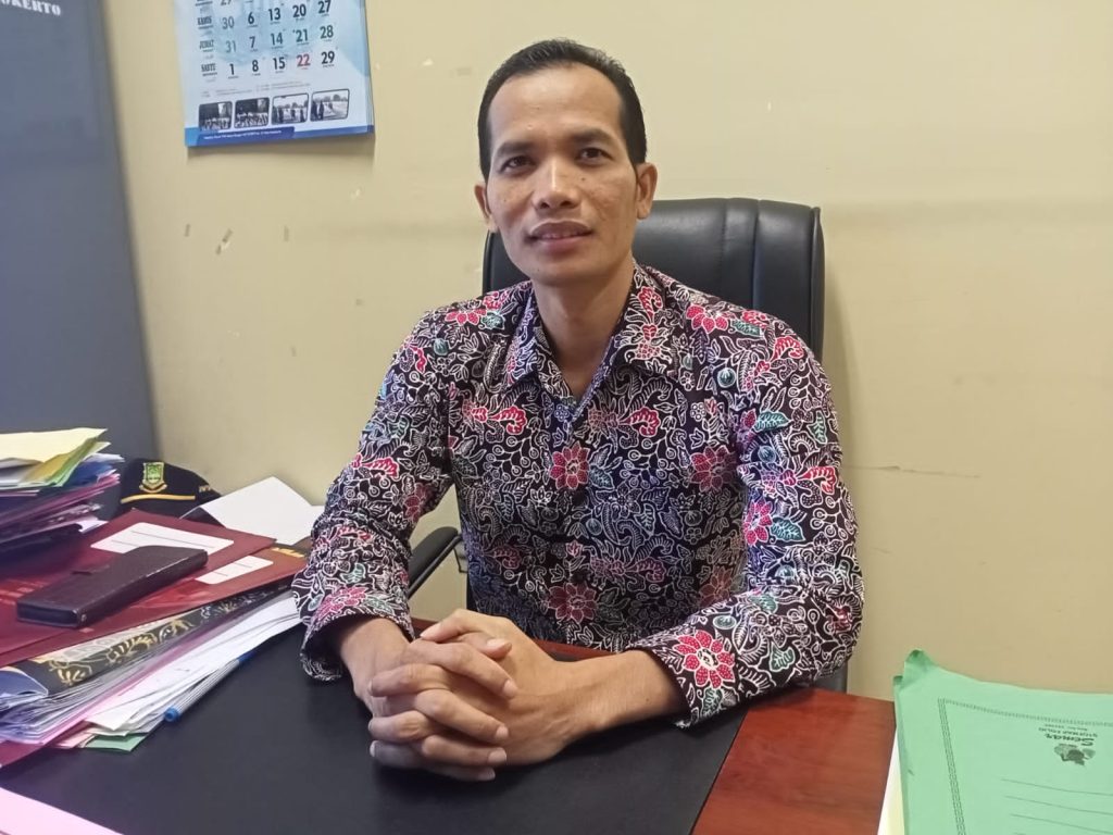 Plt Kepala Dinas Penanaman Modal, Pelayanan Terpadu Satu Pintu dan Tenaga Kerja (DPMPTSP dan Naker) Kota Mojokerto Moch. Zaini. Foto Fio Atmaja