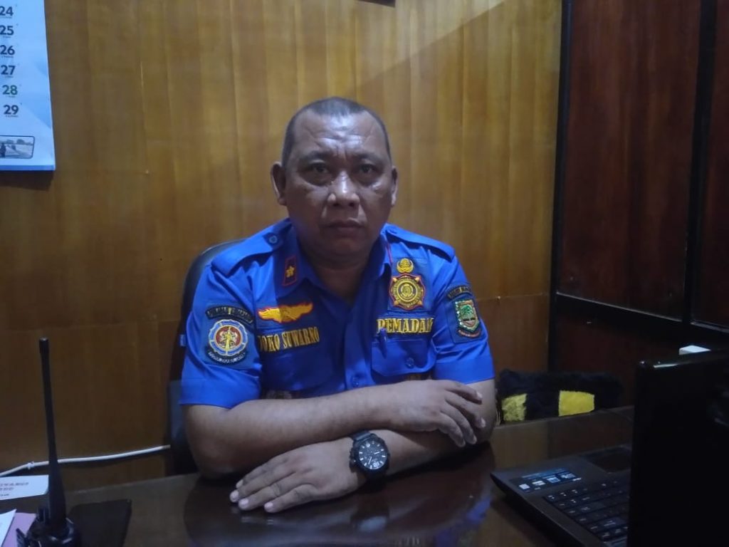 Kepala UPT Damkar Kota Mojokerto Joko Suwarno. Foto : Fio Atmaja