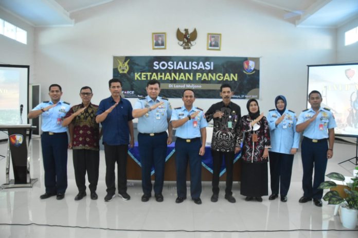 Dukung Program Ketahanan Pangan, Binpotdirga Lanud Muljono Gelar Sosialisasi Ketahanan Pangan