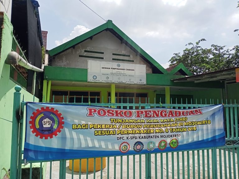 KSPSI Mojokerto Nihil Pengaduan THR 2023