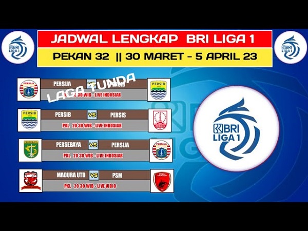 Jadwal BRI Liga 1 Pekan ke-32