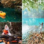 Ayunan Telaga Biru Cicerem Kuningan, Mau Berfoto Harus Siap Antre Panjang Hingga 4 Jam.