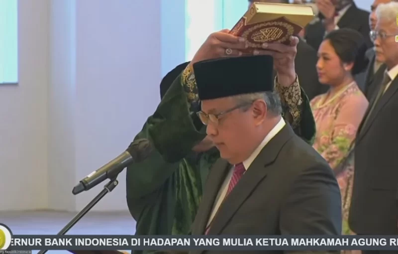 Perry Warjiyo resmi menjabat sebagai Gubernur Bank Indonesia (BI) dengan masa jabatan 2023-2028