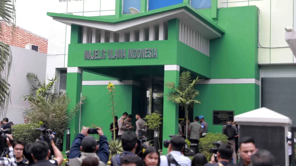 Suasana setelah insiden penembakan di Kantor MUI Jakarta (2/5/2023). 