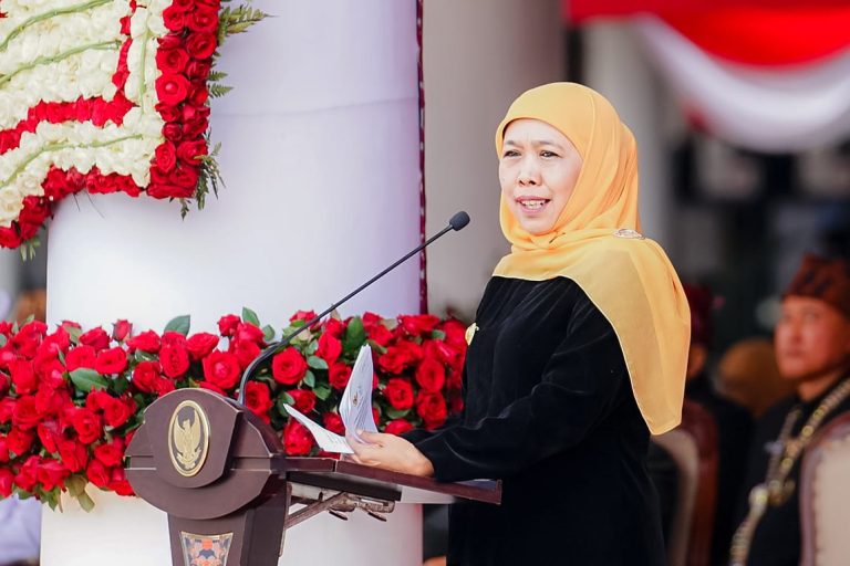 Peringati Hardiknas Tahun 2023, Gubernur Khofifah Dorong Penurunan Stunting Melalui Gerakan Aksi Bergizi di Sekolah