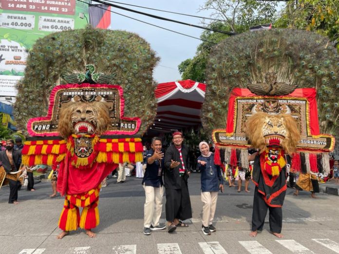 Tongkat Estafet Tiba di Surabaya KPU Jatim Siap Sosialisasikan Pemilu 2024