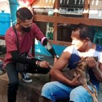 ilustrasi vaksinasi rabies pada anjing