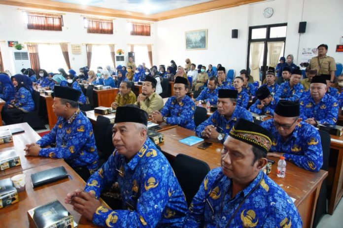 Tahun depan honor GTT - PTT kota Mojokerto naik. Foto : dok.kominfo kota Mojokerto saat acara sosialisasi PPDB