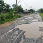 jalan rusak di Lampung