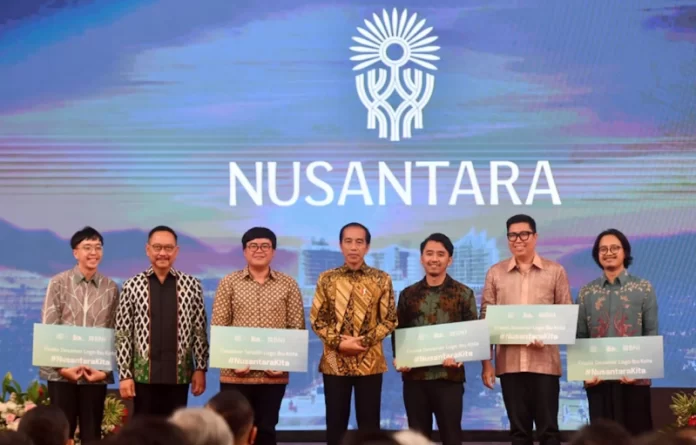 Presiden Joko Widodo (Jokowi) secara resmi luncurkan logo Ibu Kota Nusantara (IKN), Selasa (30/05/2023), di Istana Negara, Jakarta.