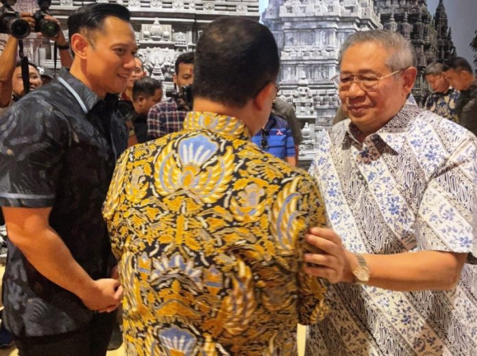 Bakal capres Anies Baswedan bertemu Susilo Bambang Yudhoyono (SBY) dan Agus Harimurti Yudhoyono (AHY) di Pacitan, Jawa Timur, Kamis (1/6).
