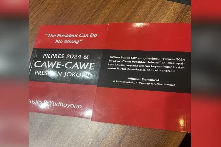 Buku berjudul Pilpres 2024 & Cawe-Cawe Presiden Jokowi