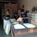 ilustrasi pedagang beras