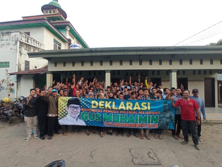 Pemuda Millenial Majapahit Mojokerto Deklarasi Gus Muhaimin Capres 2024