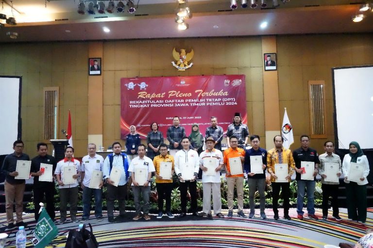 Hasil Rekapitulasi Tingkat Provinsi, Sebanyak 31.402.838 Warga Jawa Timur Masuk dalam DPT Pemilu 2024