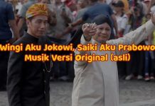 Lirik Lagu Wingi Milih Jokowi Saiki Milih Prabowo