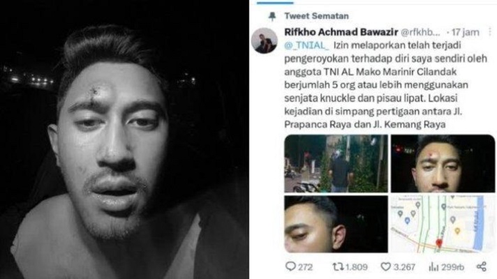 Seorang Pria Diduga Dikeroyok Anggota Marinir