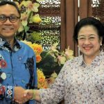 Ketua Umum PAN Zulkifli Hasan (Zulhas) dan Ketua Umum PDIP Megawati Soekarnoputri