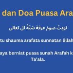 Bacaan Niat Puasa Arafah Idul Adha, Tata Cara serta Manfaatnya