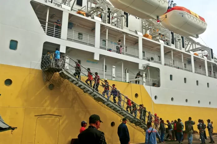 ilustrasi kapal Pelni