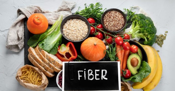 ilustrasi makanan tinggi serat