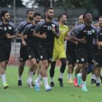 Latihan Perdana Timnas Palestina di Stadion Gelora 10 November.