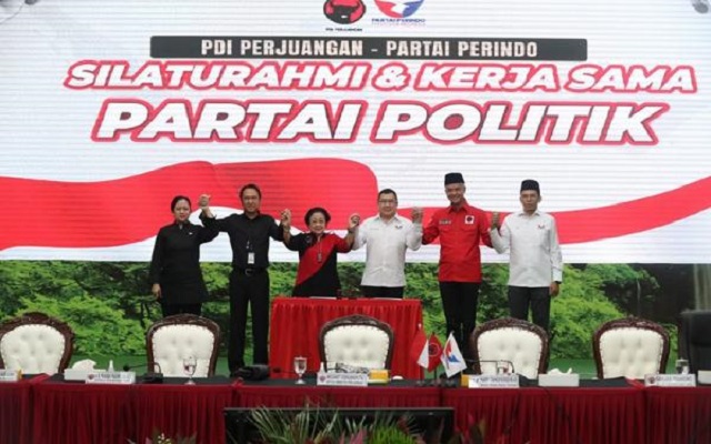 Perindo dan PDIP Resmi Jalin Kerja Sama Politik